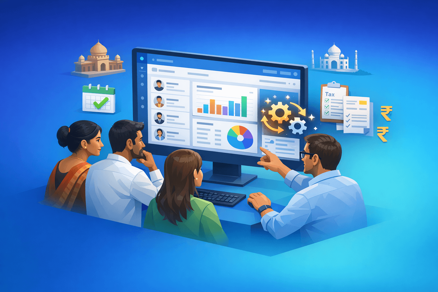 Cover: Payroll management software for SMEs in India. Payroll software for SMEs in India. Guide to payroll