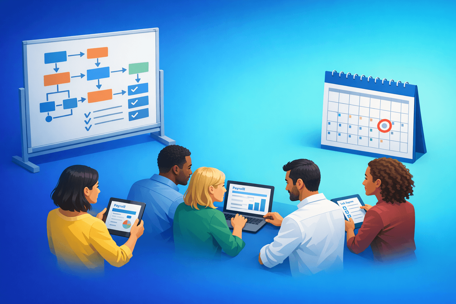 Cover: Preparing payroll for the new tax year. Prepare Payroll for the New Tax Year. Step-by-step guide to