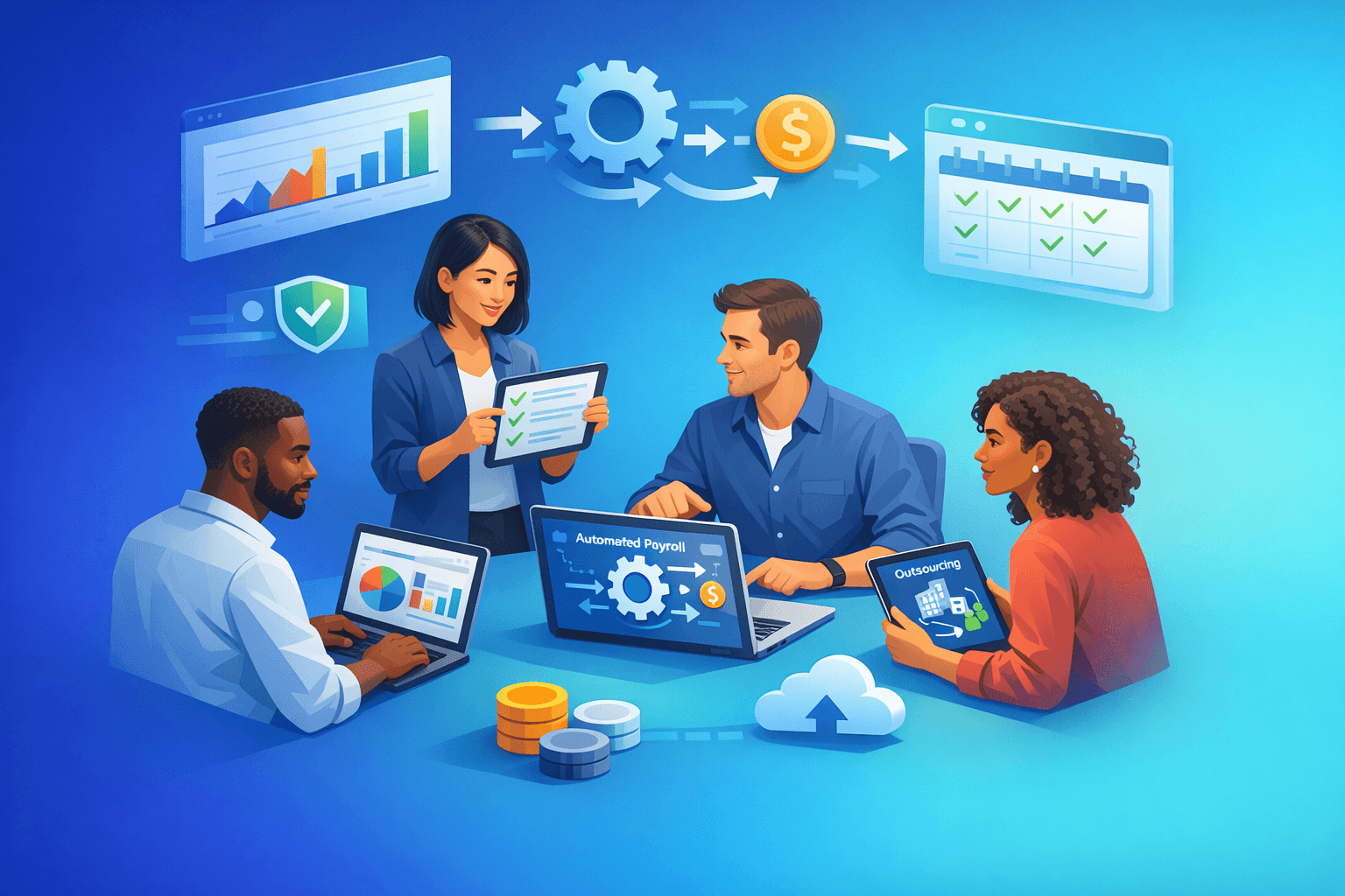 Cover: Startup payroll strategies without an HR team. Startup Payroll Strategies Without an HR Team. Practi