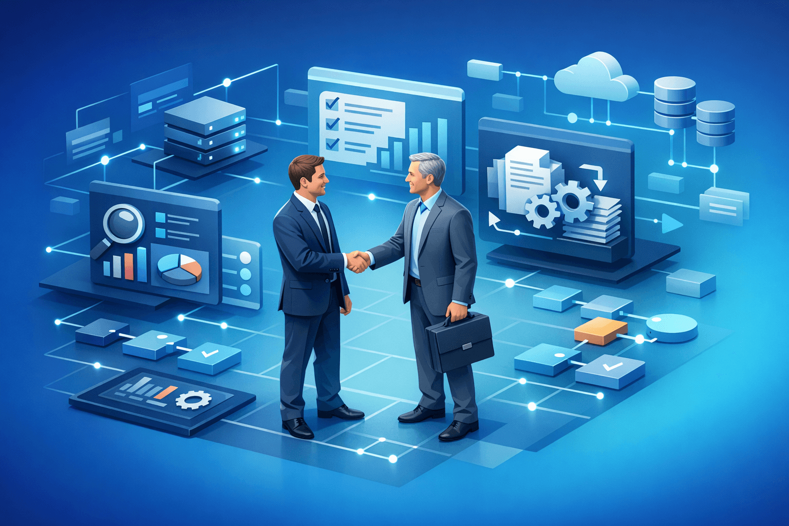 Cover: Strategic partnership to integrate audit and document automation services. Integrating Audit and Doc