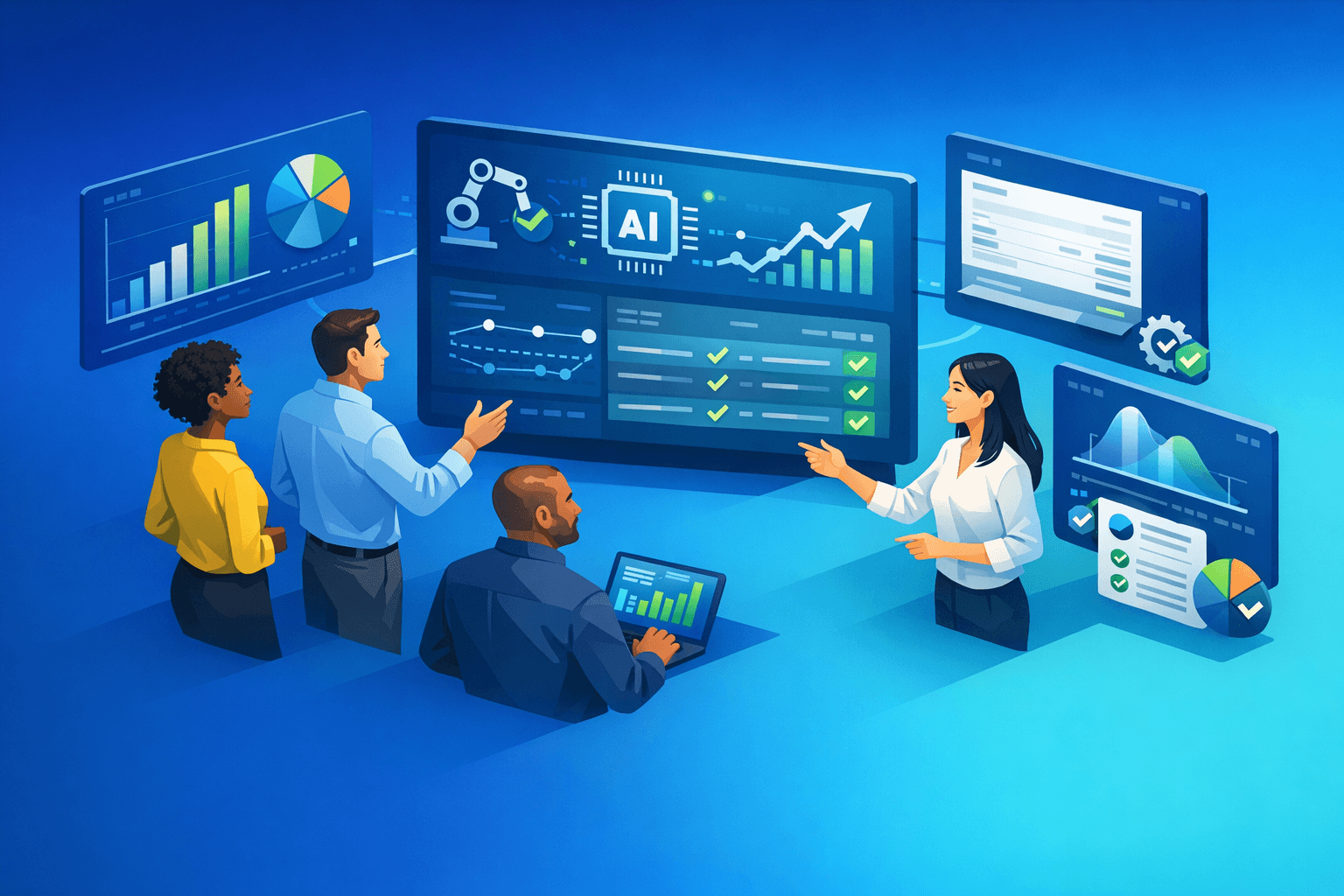 Cover: Using an AI-powered reconciliation assistant in accounting software. AI Reconciliation Assistant for