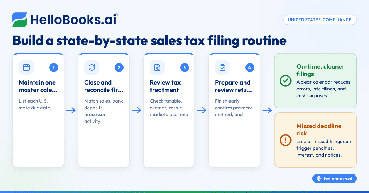 Sales Tax Due Dates in the United States: A Monthly Filing Calendar for Small Businesses