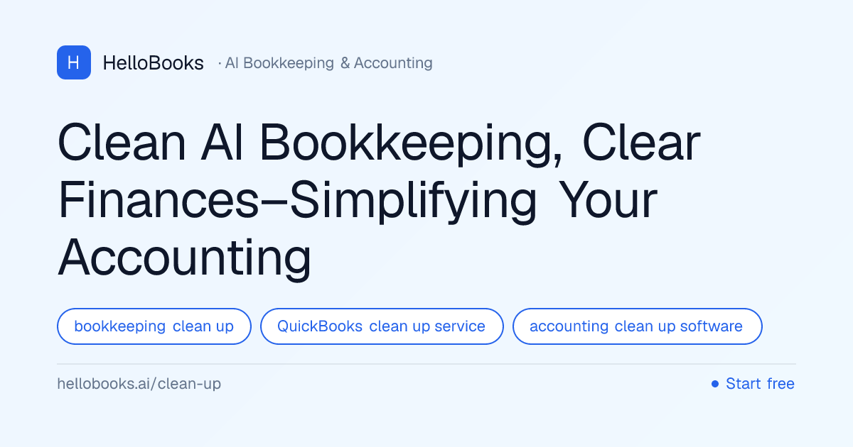 Clean AI Bookkeeping, Clear Finances–Simplifying Your Accounting