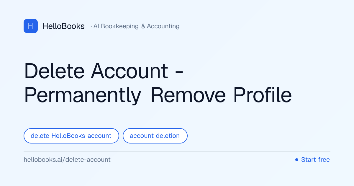 Delete Account - Permanently Remove Profile