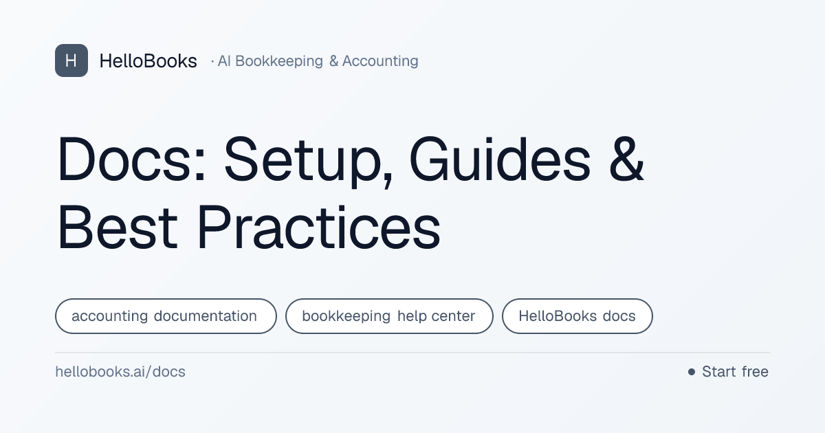 Docs: Setup, Guides & Best Practices