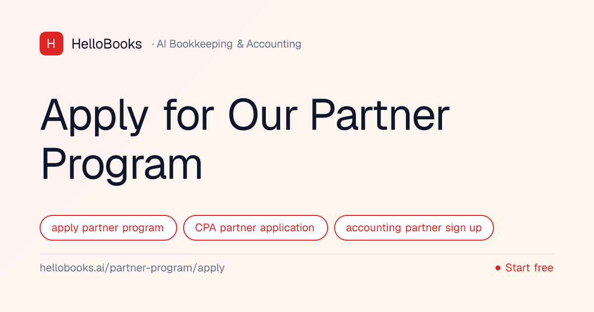 Apply for Our Partner Program