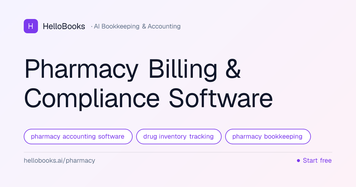 Pharmacy Billing & Compliance Software