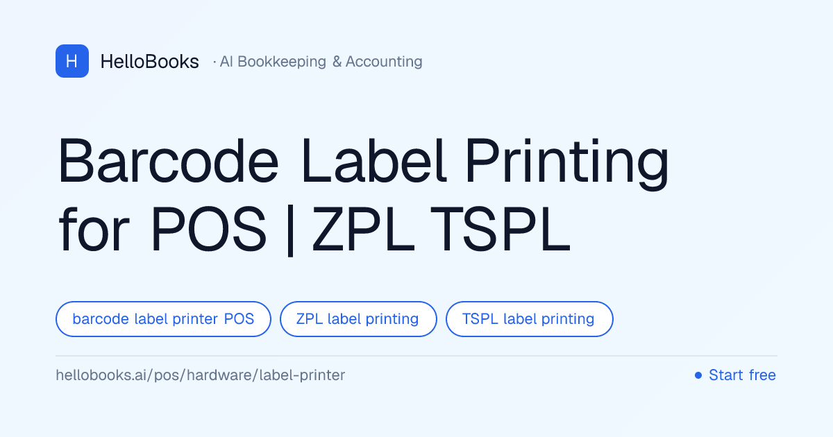 Barcode Label Printing for POS | ZPL TSPL