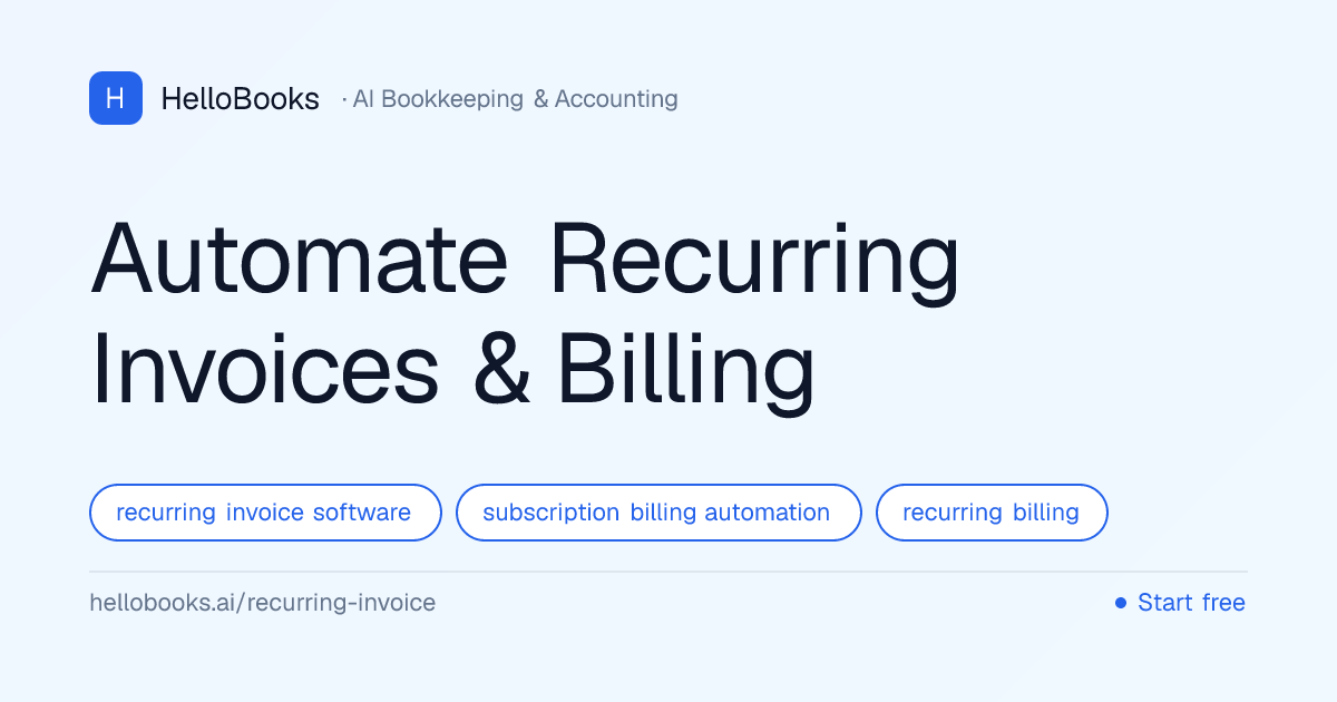 Automate Recurring Invoices & Billing